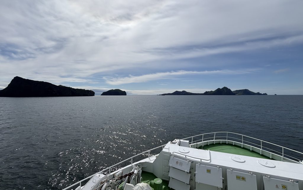 The view of the Westman Islands from the ferry